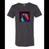 BELLA CANVAS MEN'S LONG BODY URBAN TEE 3006 Light neon style art portrait of a bear
